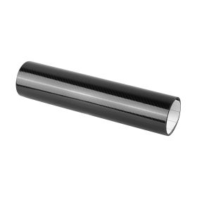 Black 7D Carbon Fiber Car Wrap High Gloss Vinyl Wrap Film Roll Bubble Free Air Release for Cars Laptops Phones (Color: Black, size: 12in)